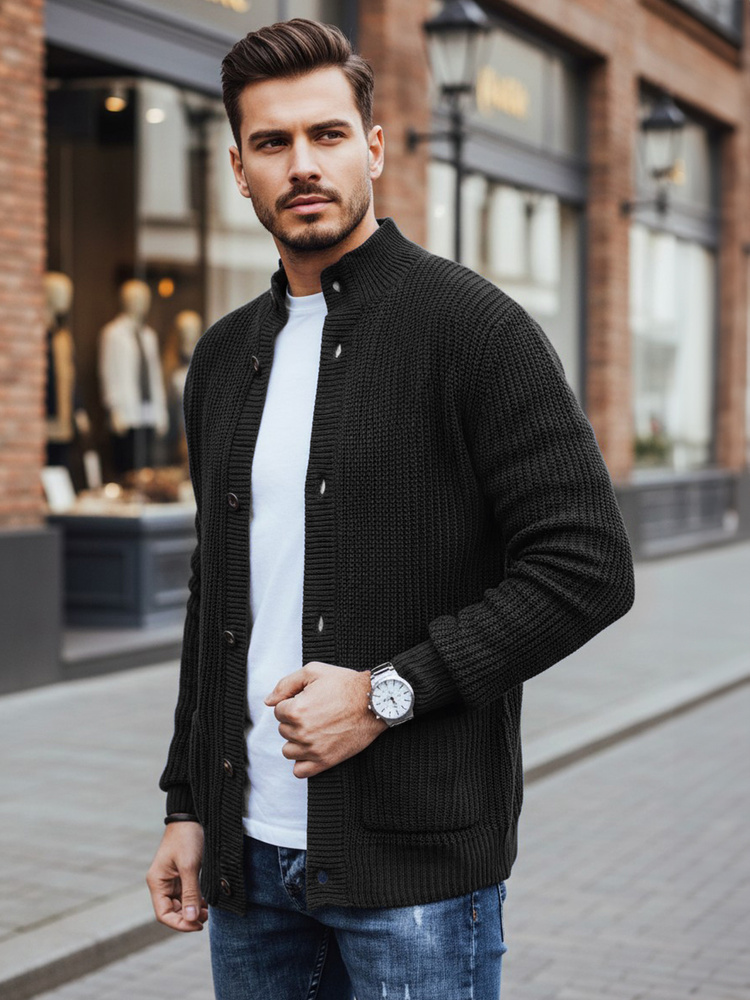 Pulover bărbătesc cu nasturi