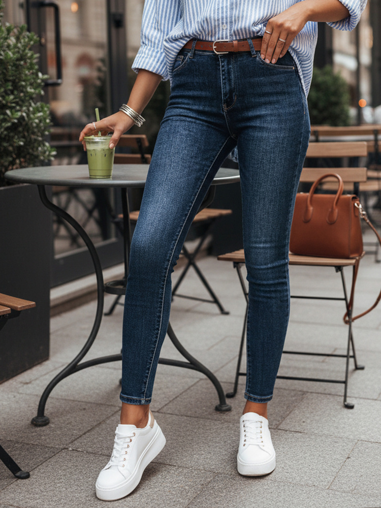 Dámske skinny rifle modré