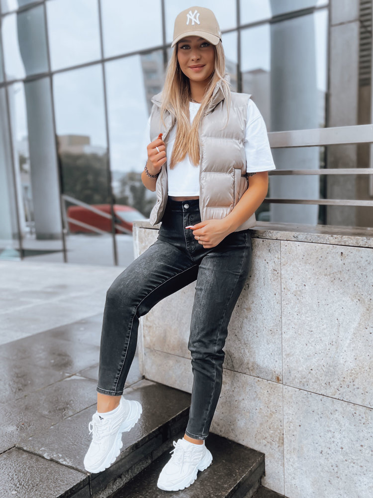 Spodnie damskie jeansowe TIREL czarne Dstreet