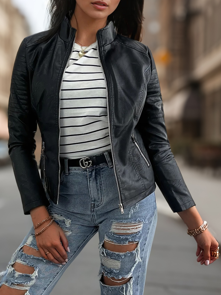 Kurtka damska BRETA czarna Dstreet