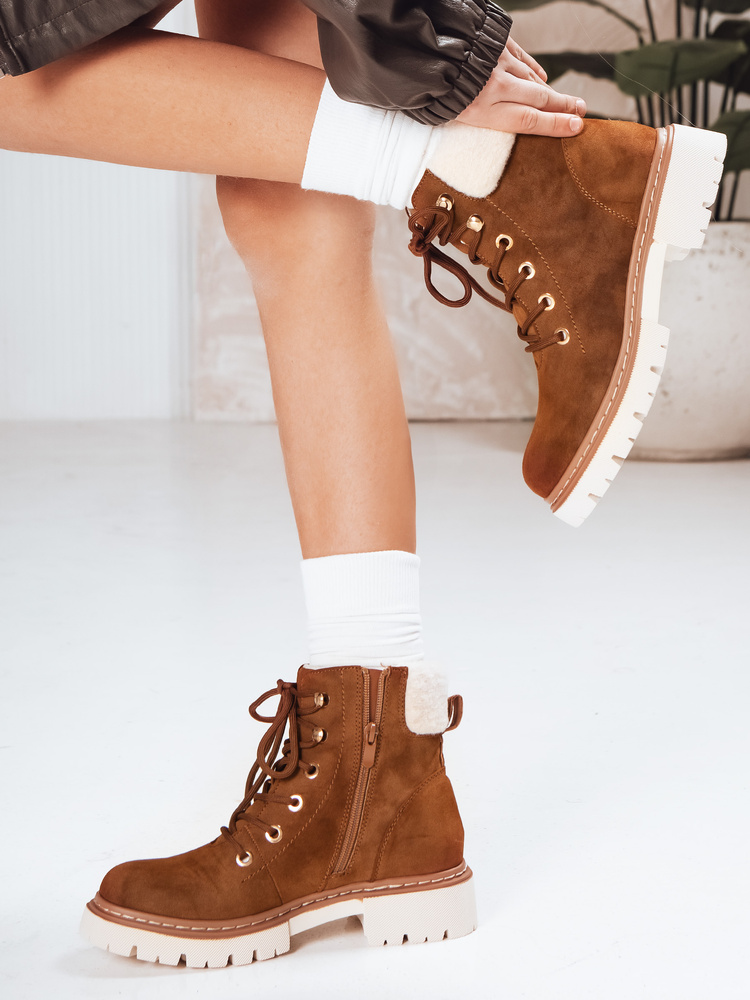 Dámske hnedé workery