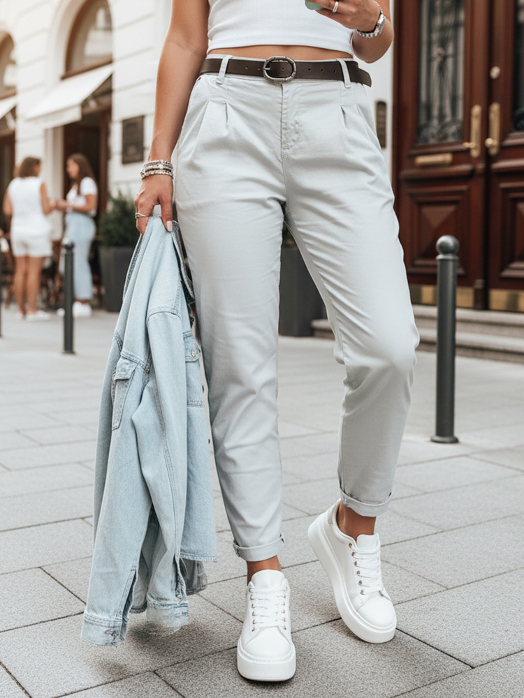 Dámske chinos nohavice MODELA s opaskom