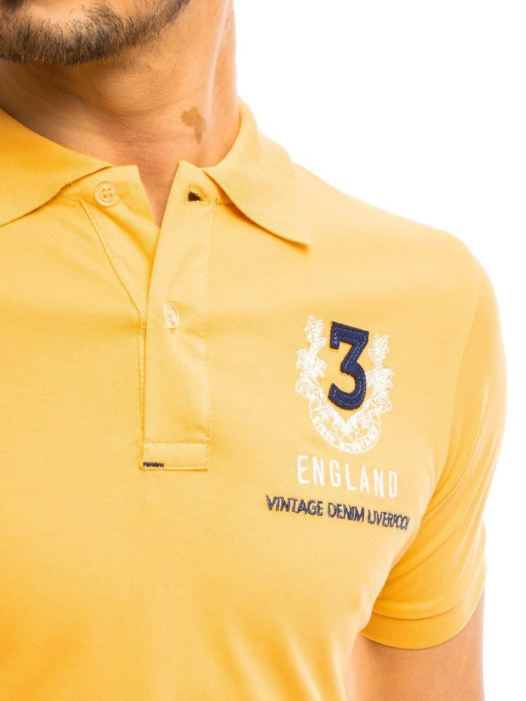 Koszulka polo męska żółta Dstreet