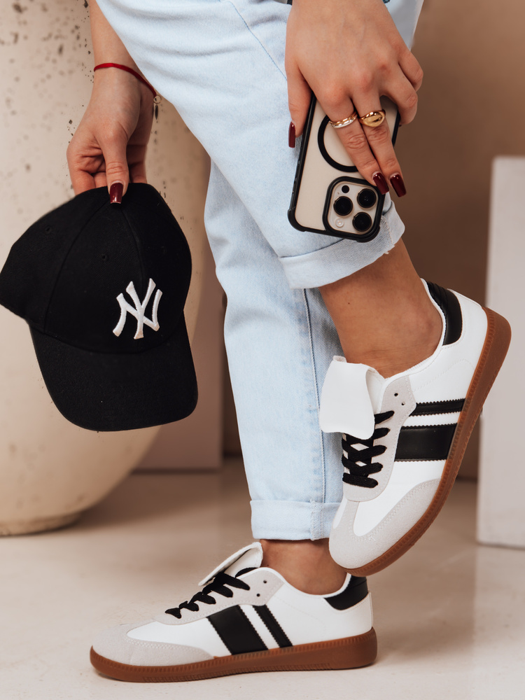 Teniși sport pentru femei SNIKAR albi