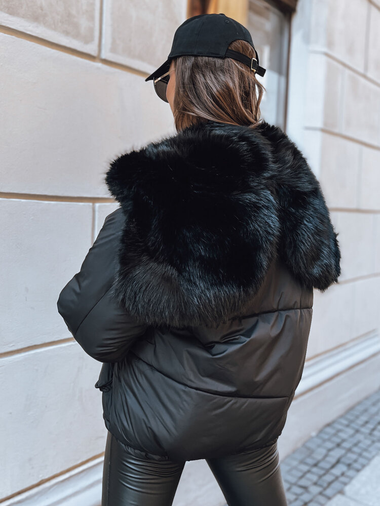 Kurtka zimowa damska oversize BRILLIANCE czarna Dstreet