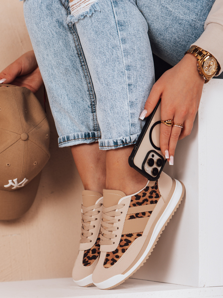 Sportowe sneakersy damskie RAVIOS panterka Dstreet