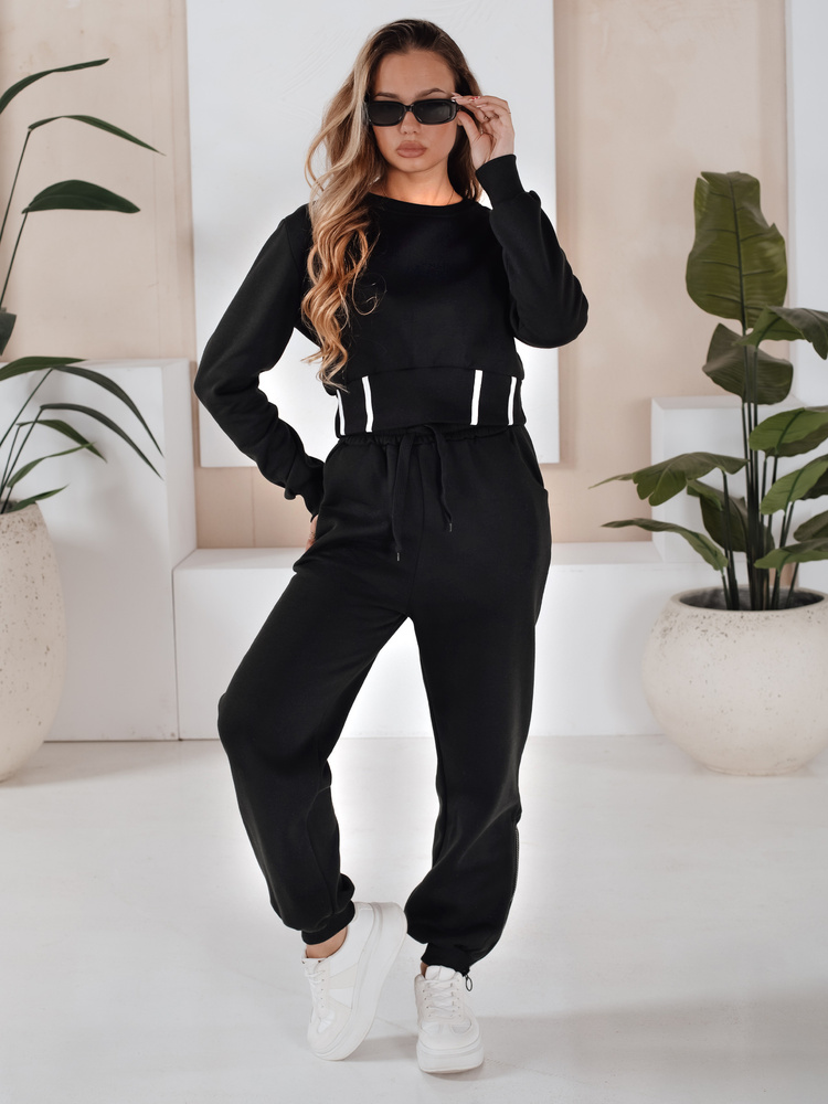 Damski komplet dresowy GIRLCODE czarny Dstreet