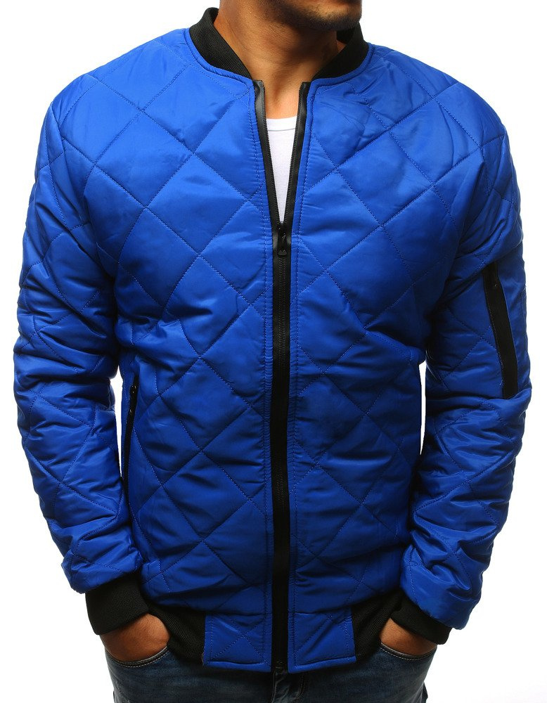 DStreet Kurtka męska pikowana bomber jacket niebieska