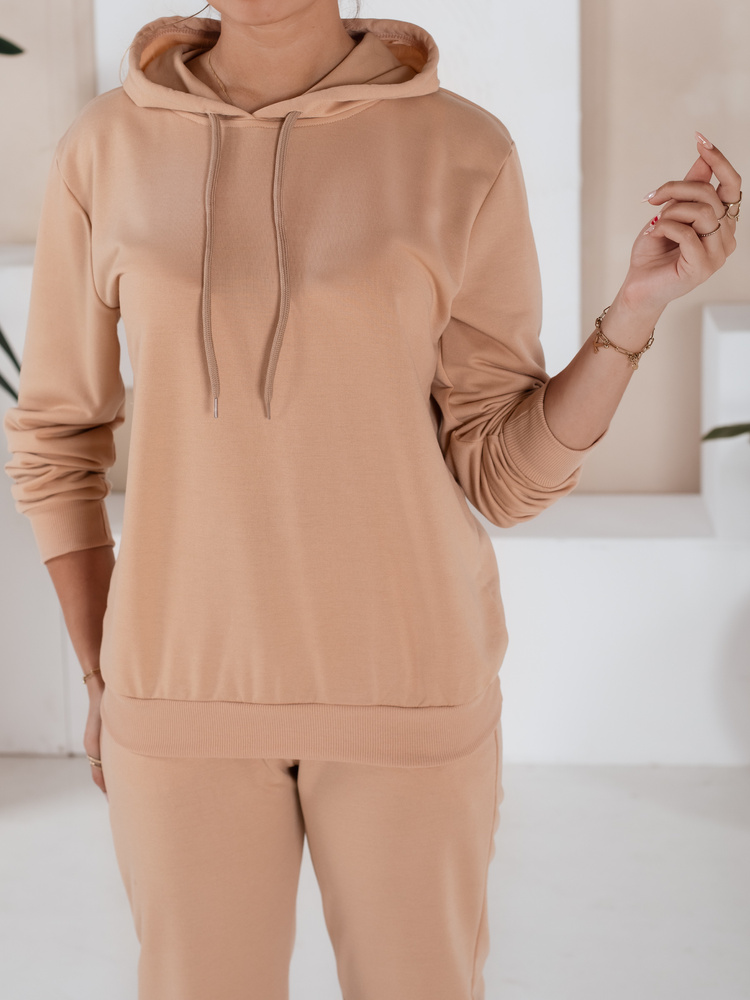 Komplet damski dresowy MIGEL ciemnobeżowy Dstreet