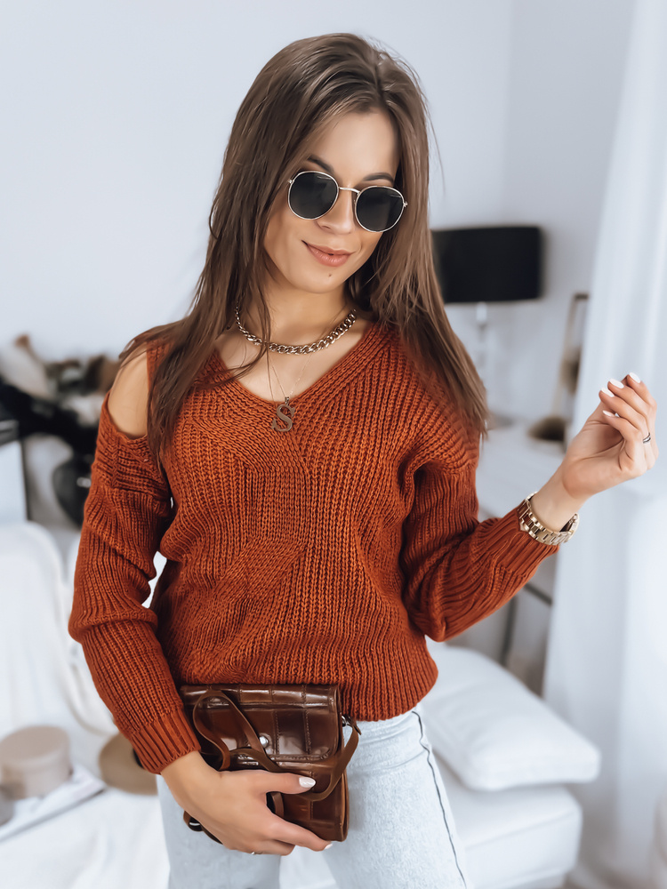 Sweter damski TURI rudy Dstreet