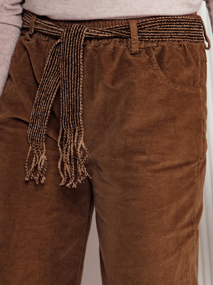 Pantaloni supradimensionați pentru femei SOFTYLA cu curea