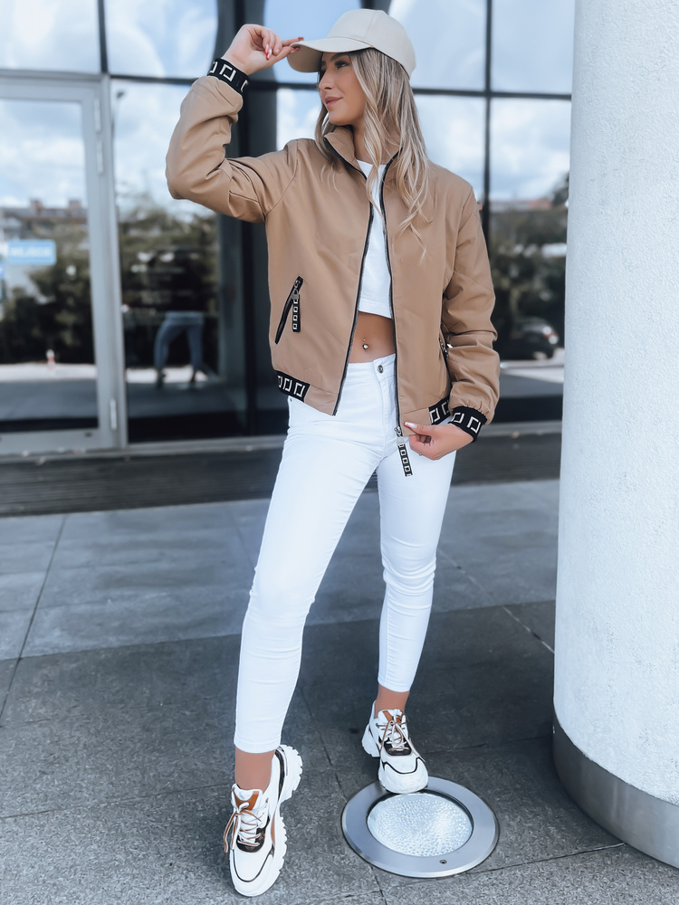 Niezwykła kurtka damska HERA beżowa Dstreet