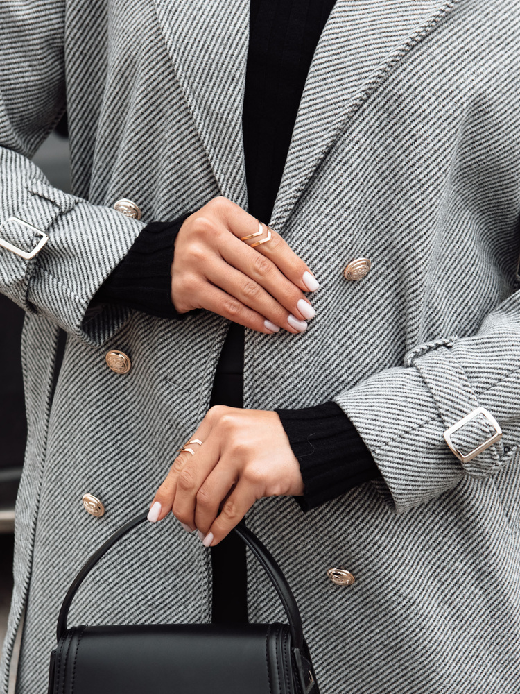 Palton lung supradimensionat pentru femei CAMELLYN