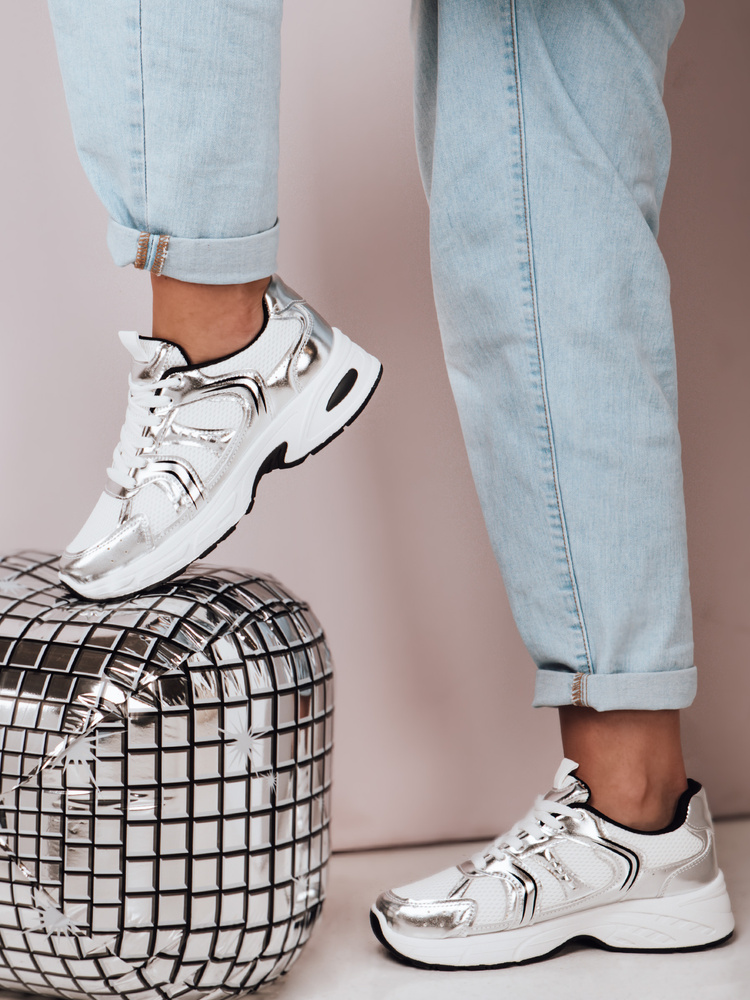 Teniși argintii pentru femei GLISSWALK