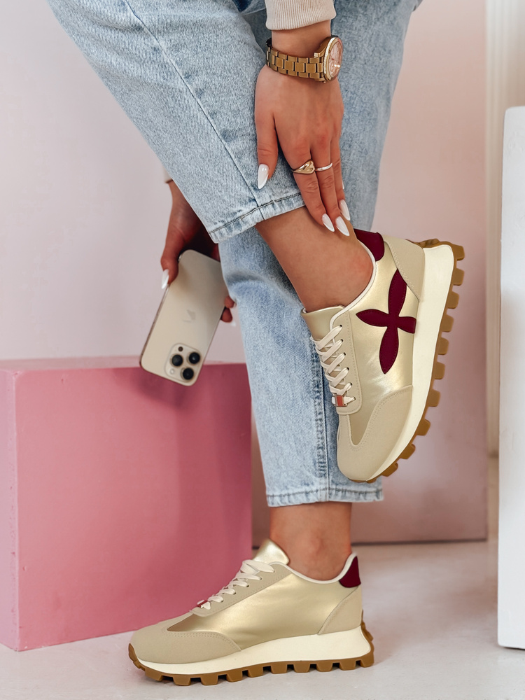 Teniși sport pentru femei FLEXIMOT bordo