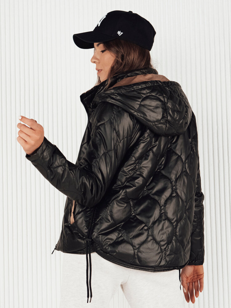 Kurtka damska pikowana MAXWELL czarna Dstreet