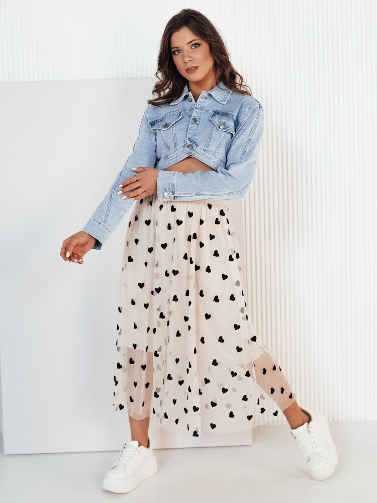 Kurtka damska jeansowa SHOLIN niebieska Dstreet