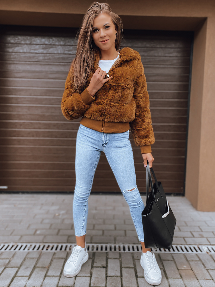 Dámská bunda FERNANDA kamelová Dstreet