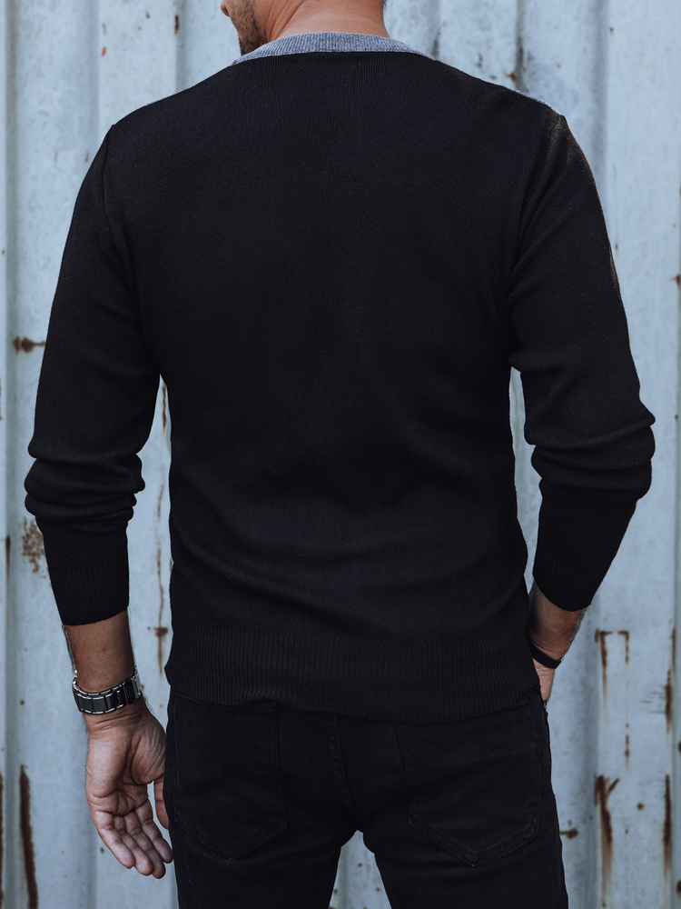 Men&#039;s sweater gray-black Dstreet