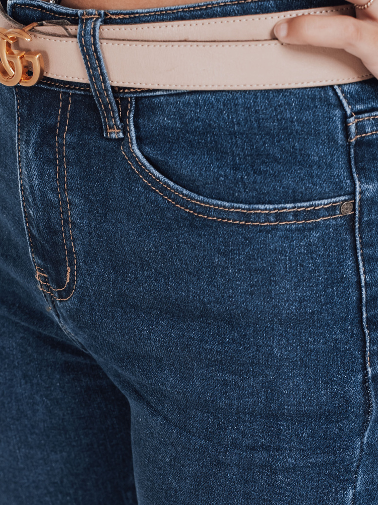 Blugi skinny albaștri pentru femei