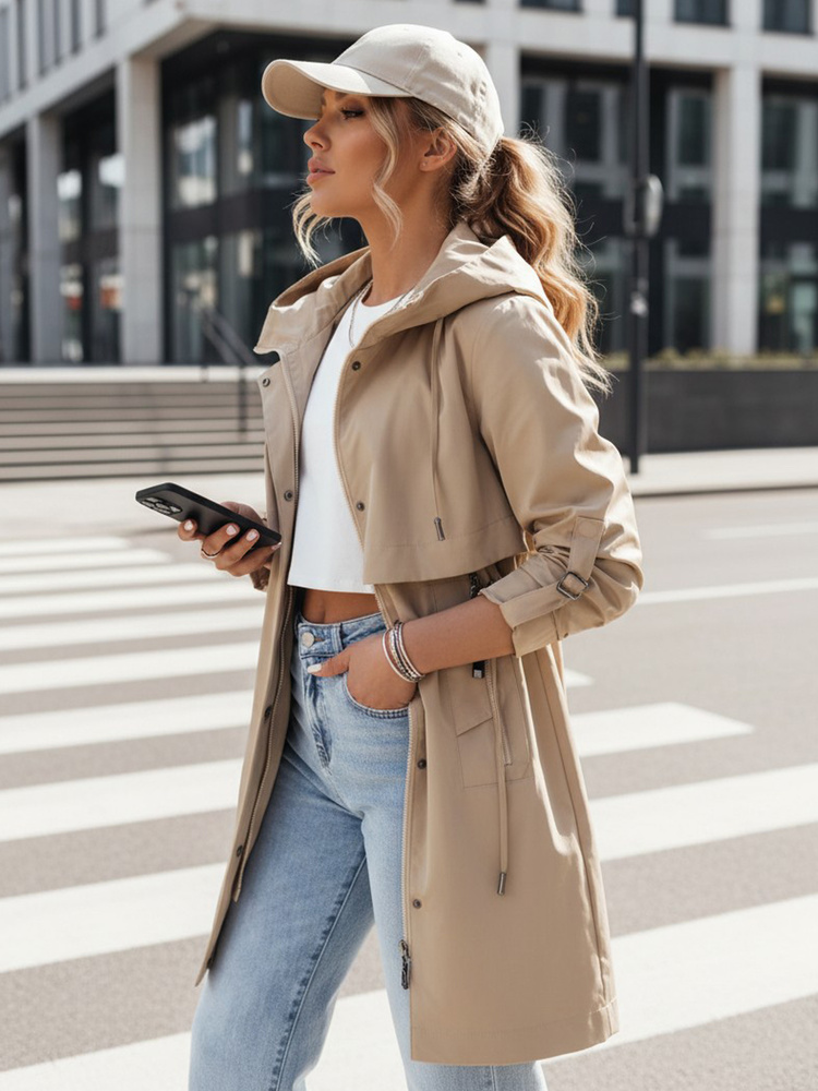 Dámska bunda parka TILSON Farba camelová DSTREET