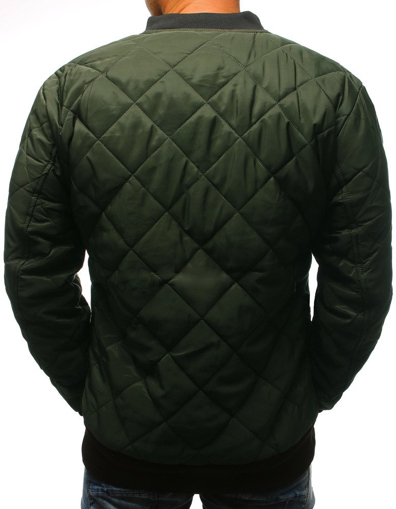 DStreet Kurtka męska pikowana bomber jacket zielona