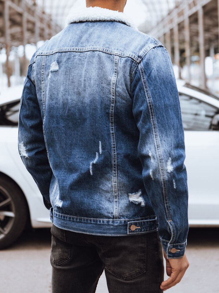 Kurtka męska jeansowa niebieska Dstreet