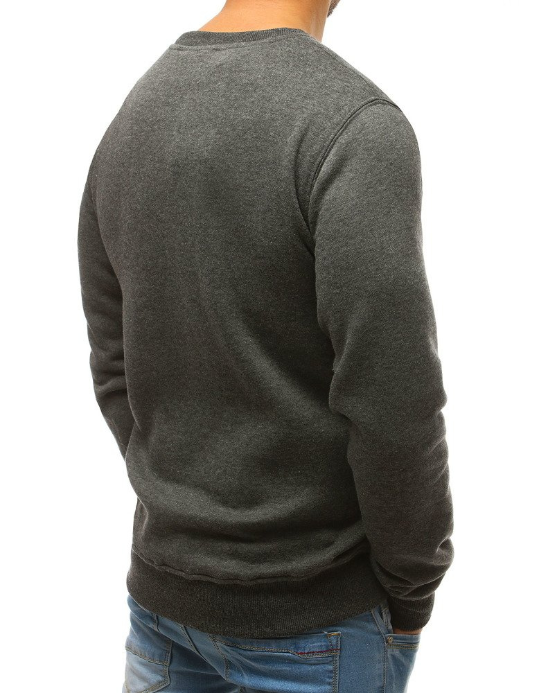 DStreet Bluza męska bez kaptura antracytowa