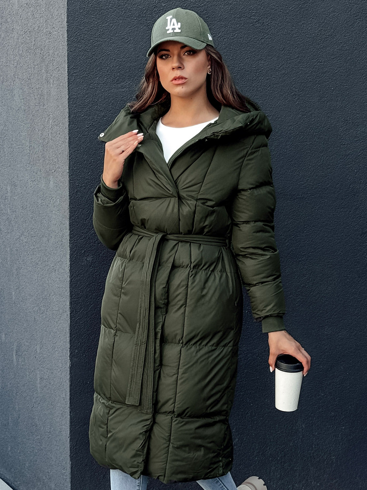 Palton matlasat pentru femei CLOUTIQUE verde