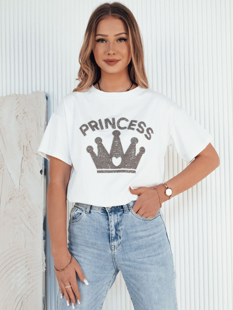 T-shirt damski PRINCY biały Dstreet