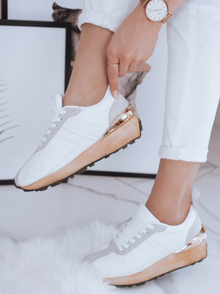 Teniși albi de damă SILLY