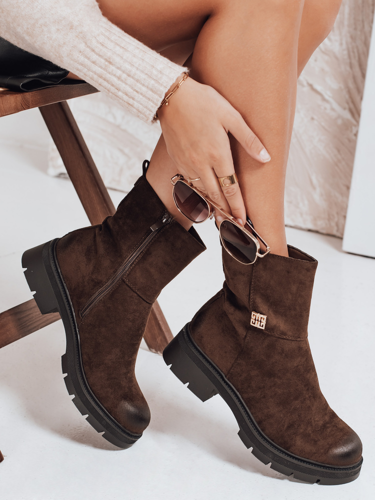 Ghete de damă din piele întoarsă