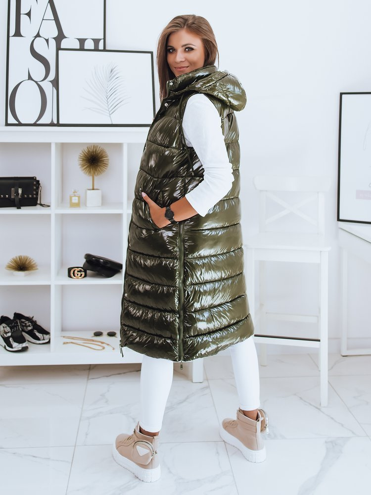 Kamizelka pikowana damska GANTINI zielona Dstreet