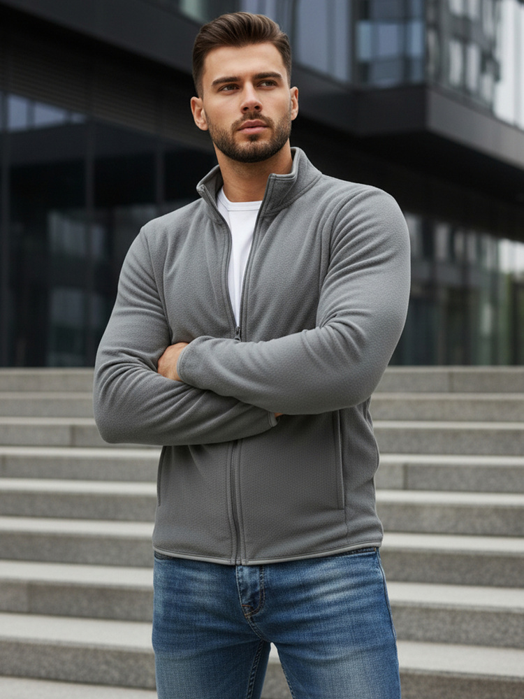 Мъжки суитшърт с цип Dstreet