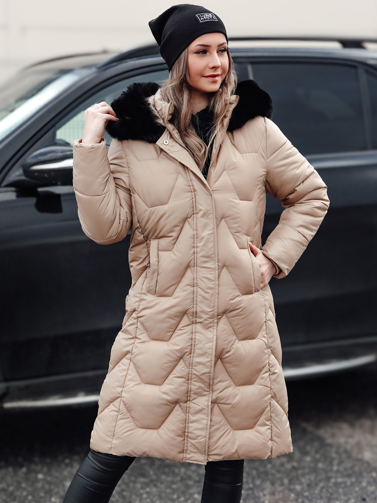 Jachetă lungă matlasată pentru femei WINTERACT