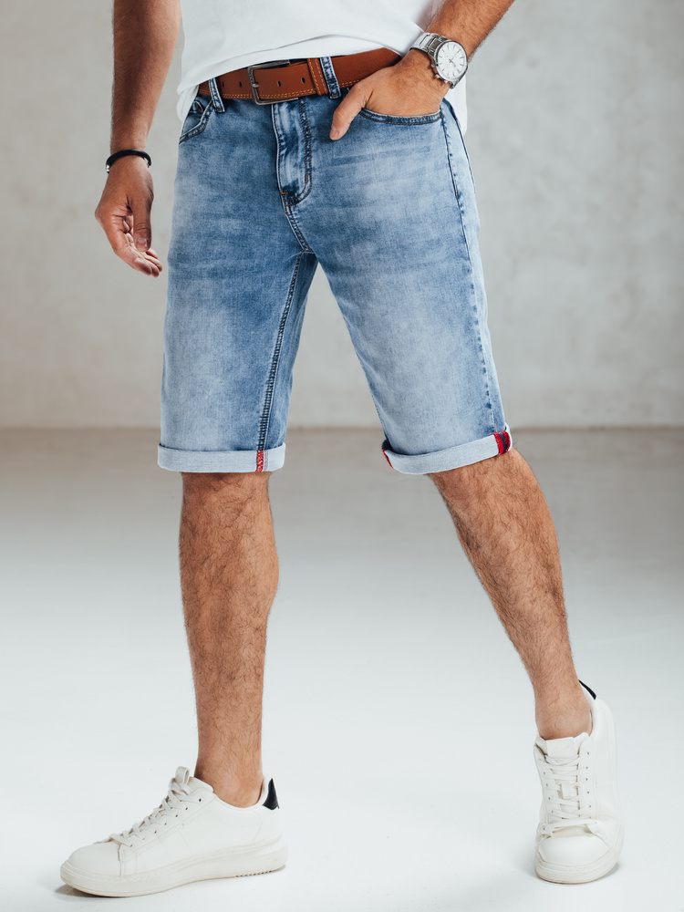 Spodenki męskie jeansowe niebieskie Dstreet