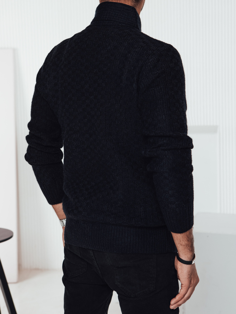 Sweter męski czarny Dstreet