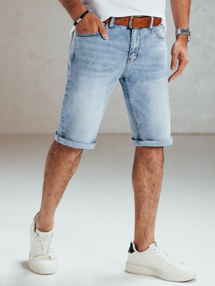 Spodenki męskie jeansowe niebieskie Dstreet