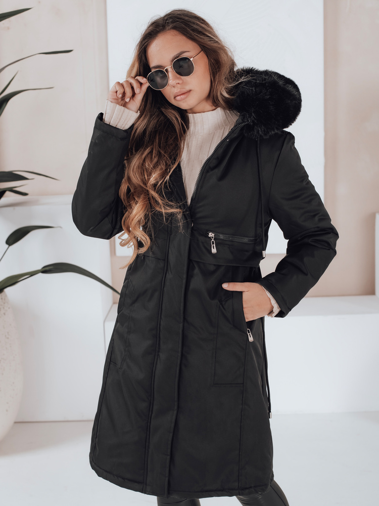 Dámska zimná parka NARVENA čierna