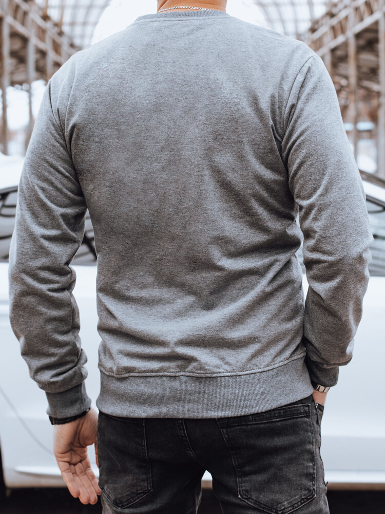 Bluza męska bez kaptura ciemnoszara Dstreet