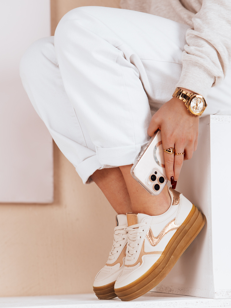 Teniși sport pentru femei SPARKSOLO bej