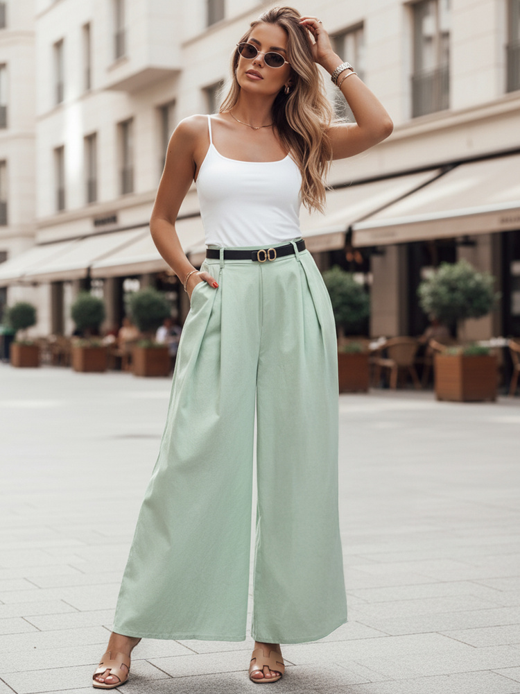 Dámske široké nohavice Dstreet