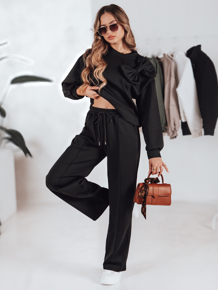 Komplet dresowy damskie one size oversizowy DRESOVA czarny Dstreet
