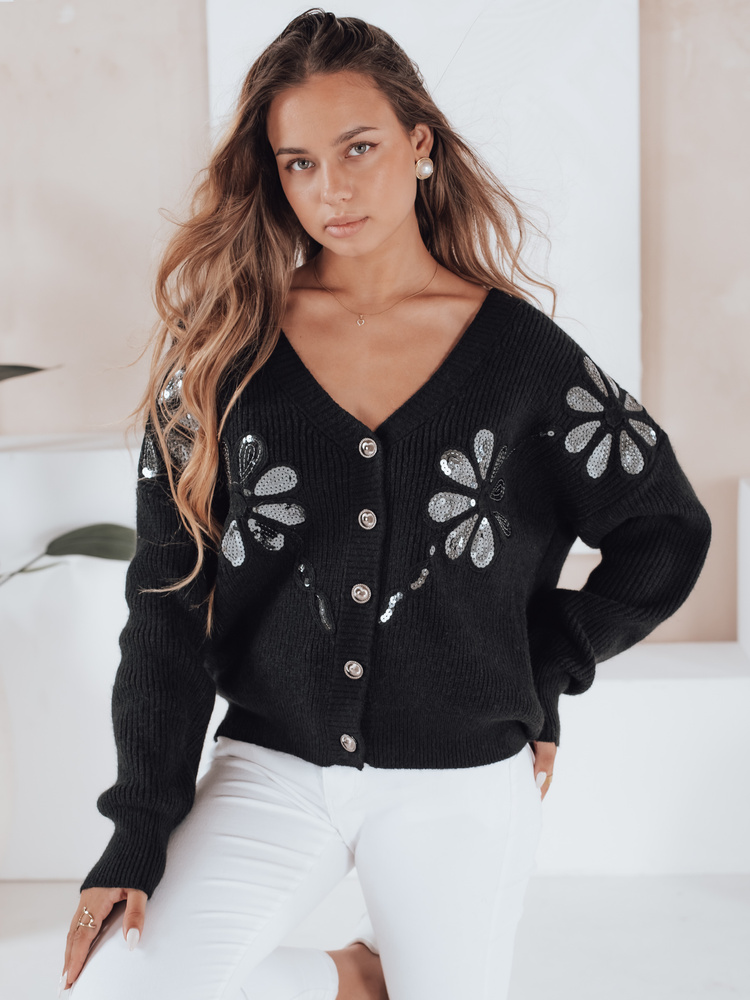 Dámsky kardigan KERINDA čierny