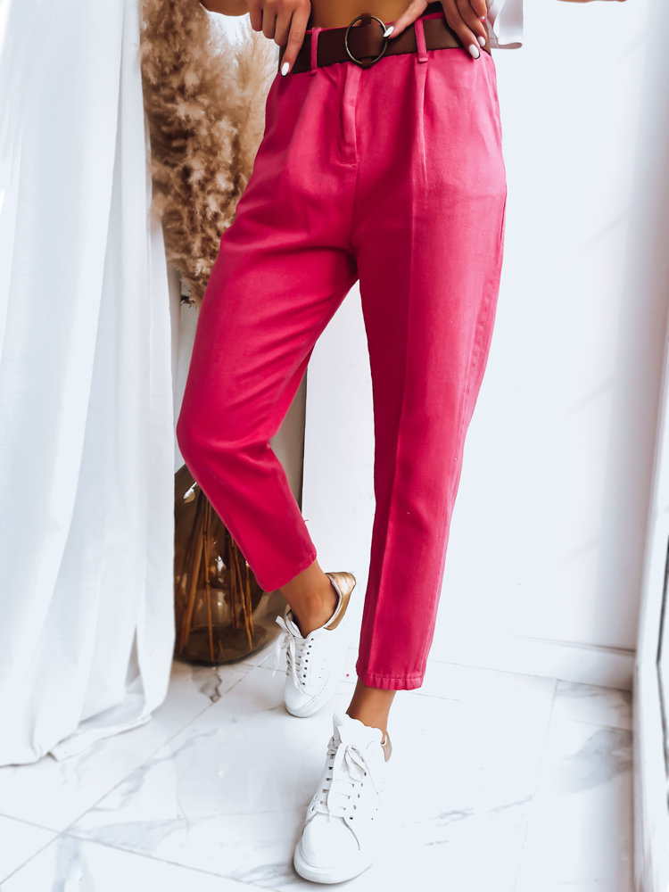 Spodnie damskie ME BELLA fuksja Dstreet