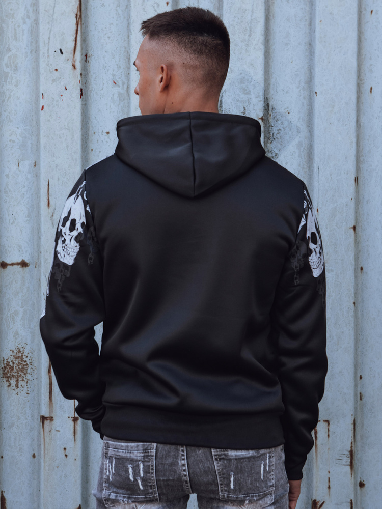 Bluza męska z kapturem czarna Dstreet