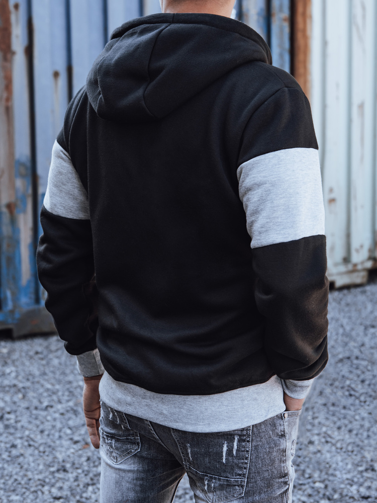 Bluza męska z kapturem czarna Dstreet
