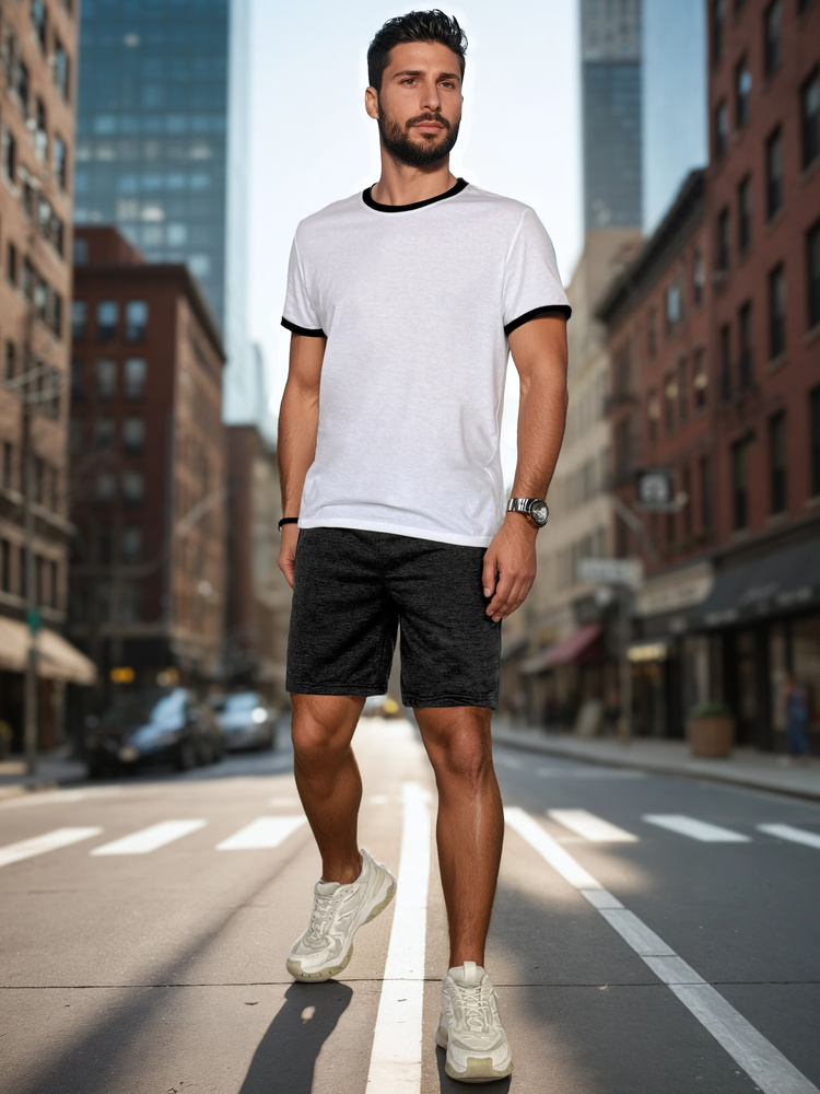 Pantaloni de trening bărbătești, gri închis