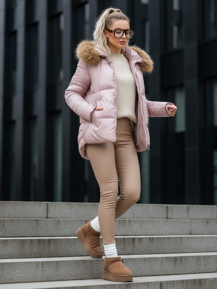 Dámska zimná bunda SPARKLE ružová
