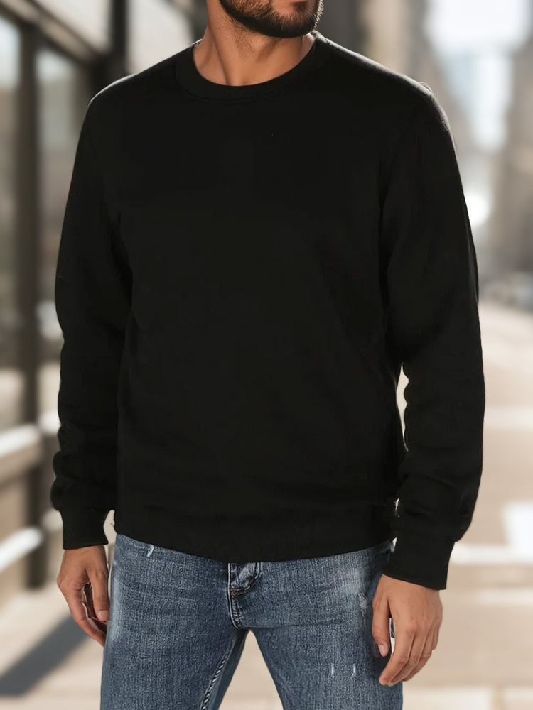 Bluza męska czarna Dstreet